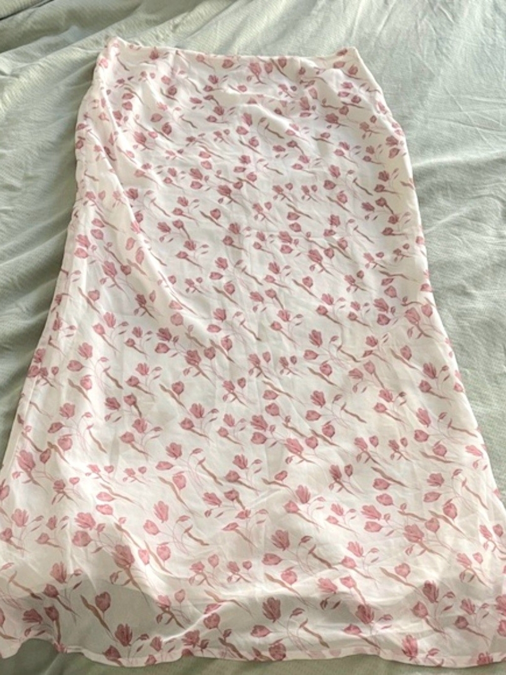 Princess Polly Maxi Skirt with Pink Floral Print